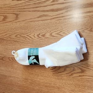 3 pack White Gold Toes